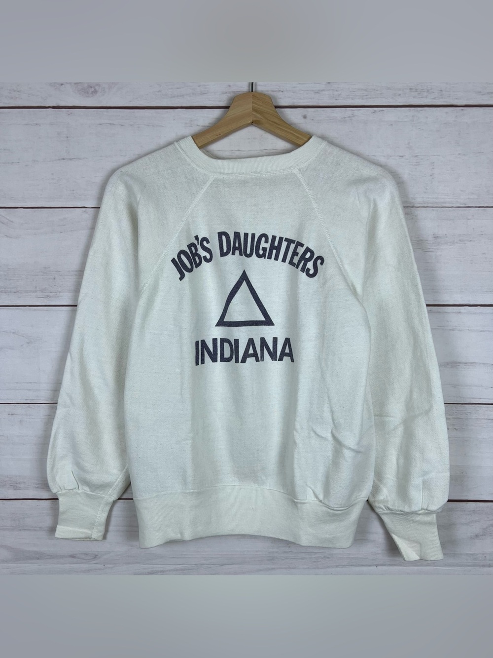 Vintage 70s Job’s Daughters Indiana Downerwear Sweatshirt Size Small Masonic